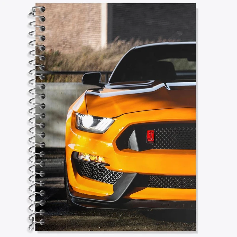 دفتر زبان 50 برگ خندالو مدل سه خط طرح ماشین اسپرت Sport Car کد 28734