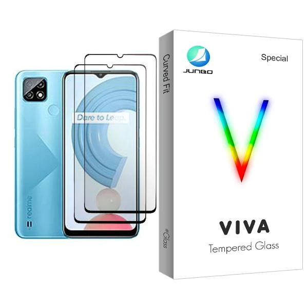 محافظ صفحه نمایش جانبو مدل Viva Glass MIX002 مناسب برای گوشی موبایل ریلمی C21 بسته دو عددی