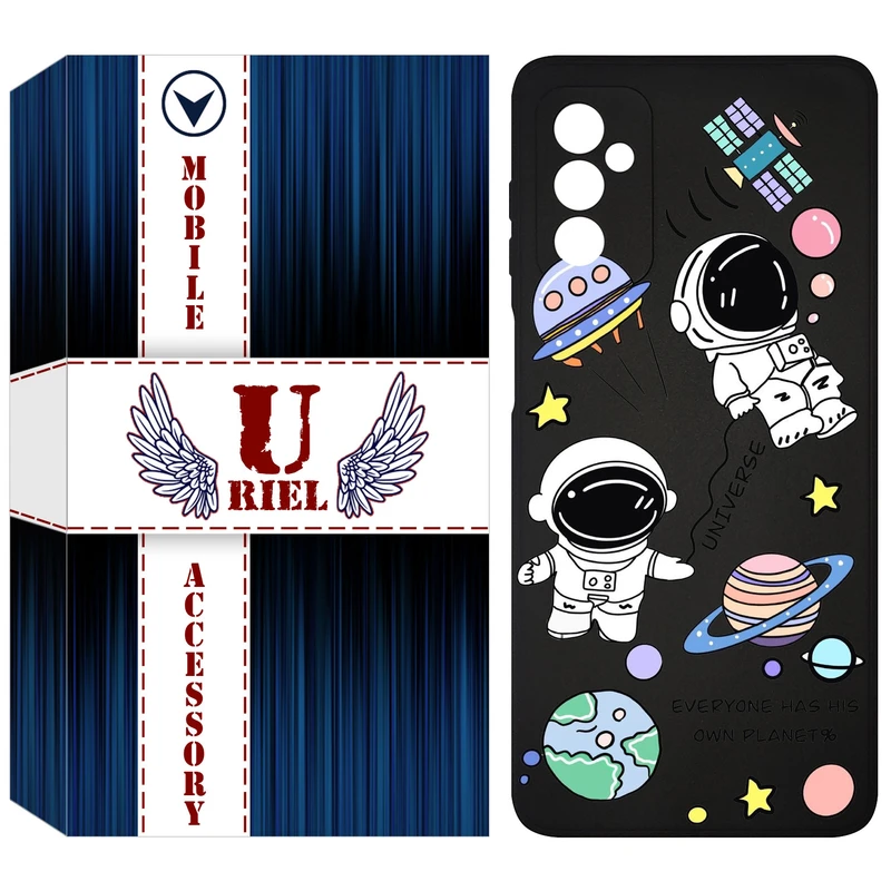 کاور یوریل مدل KSH کد 25 طرح فضانوردان مناسب برای گوشی موبایل سامسونگ Galaxy M52 5G