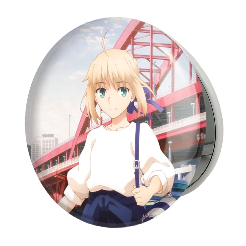 آینه جیبی خندالو طرح التر انیمه فیت استی نایت Fate Stay Night مدل تاشو کد 22763 