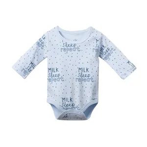 بادی آستین بلند نوزادی جی بی جو مدل Milk Sleep کد 70072B