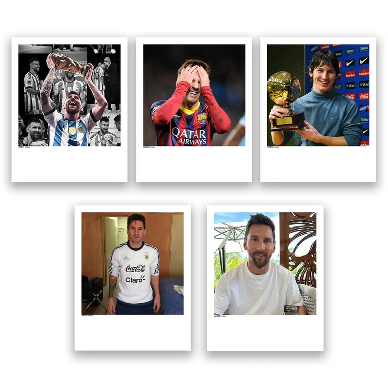 آویز تزیینی عرش مدل لیونل مسی Messi کد Asa5487 مجموعه پنچ عددی