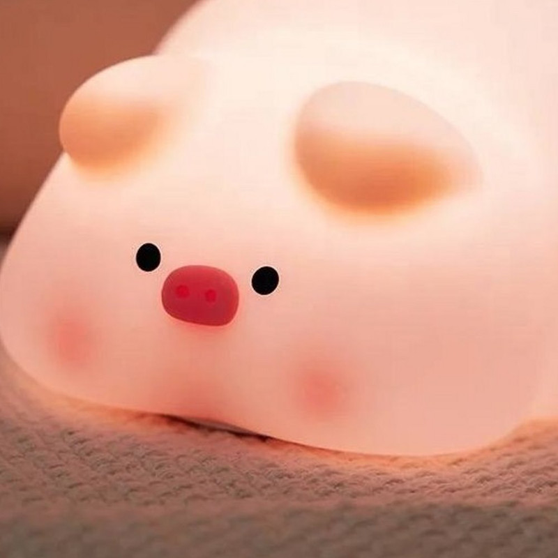 چراغ خواب کودک مدل خوک خسته