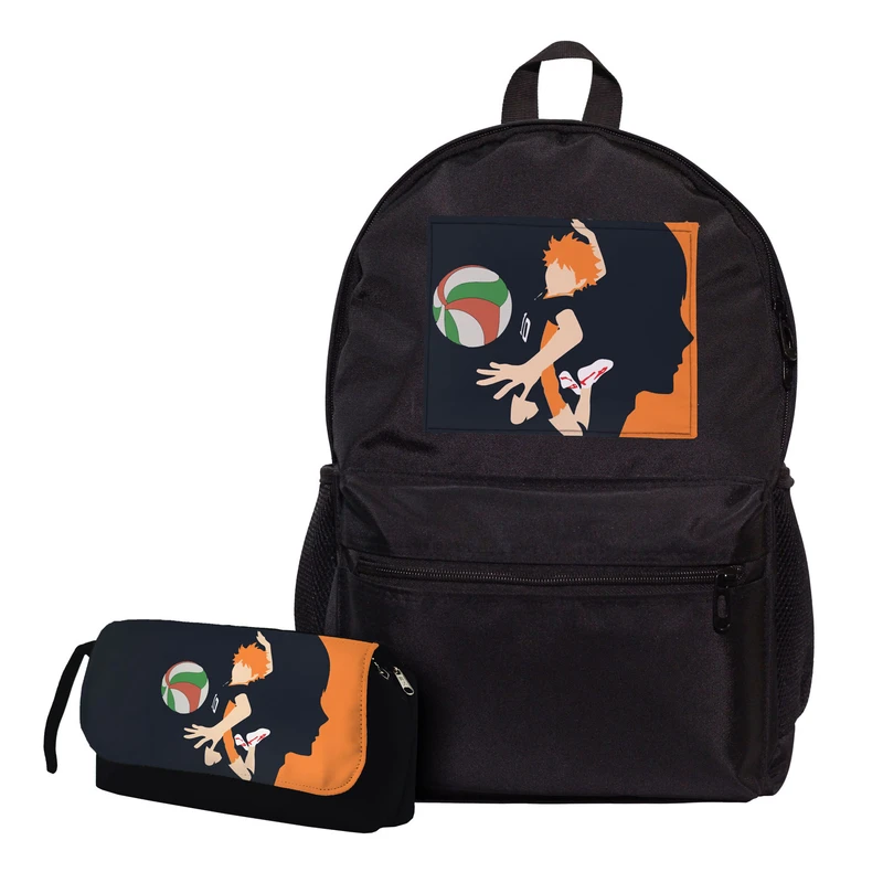 کوله پشتی طرح انیمه والیبالی Haikyu به همراه جامدادی