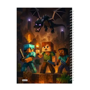 دفترچه یادداشت 50 برگ آلبالو مدل ماینکرافت کد 2092