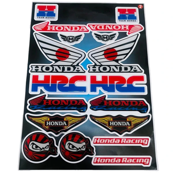 ست برچسب بدنه و باک موتور سیکلت وارون مدل W-3-HRC مناسب برای هوندا کلیک بسته 19 عددی