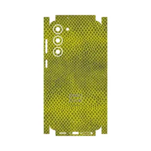 MAHOOT Yellow Snake Skin-FullSkin Cover Sticker for Samsung Galaxy S23 Plus