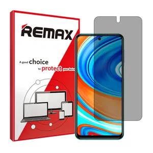 Remax brand shockproof Privacy screen protector glass for Xiaomi Redmi Note 9 Pro