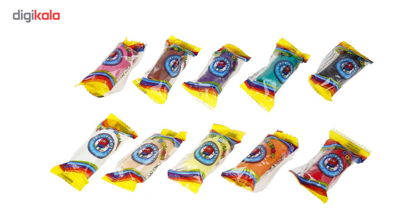 خمیربازی 10 رنگ آریا مدل Z-1068