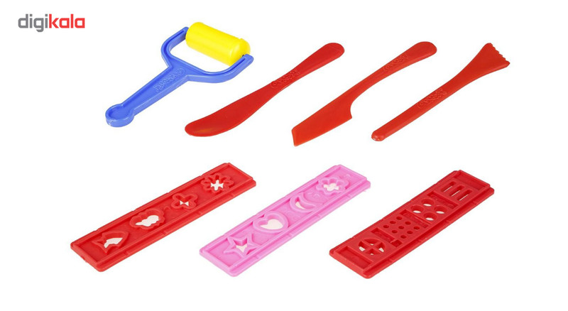 خمیربازی 10 رنگ آریا مدل Z-1068