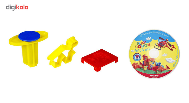 خمیربازی 10 رنگ آریا مدل Z-1068