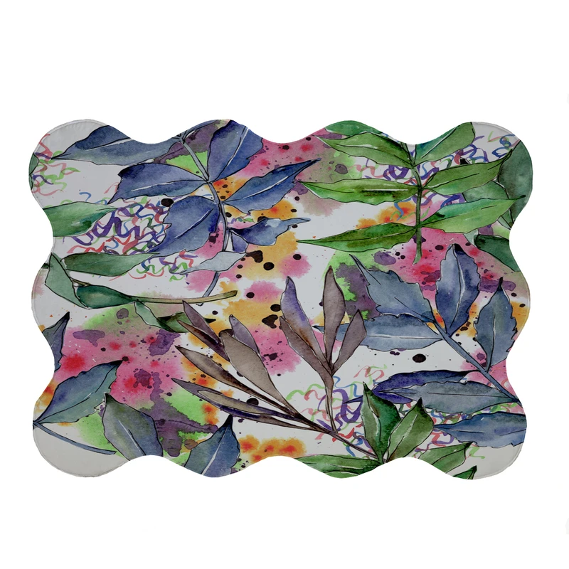 پادری مدل دالبر طرح آبرنگی کد 5566 سایز 80x110 سانتی متر