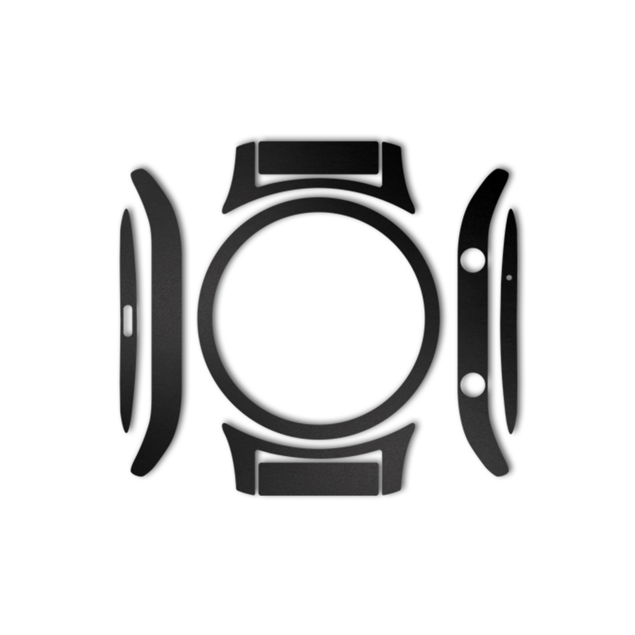 بسته 2 عددی برچسب ماهوت مدل Black-color-shades Special مناسب برای ساعت هوشمند Samsung Gear S3 Classic