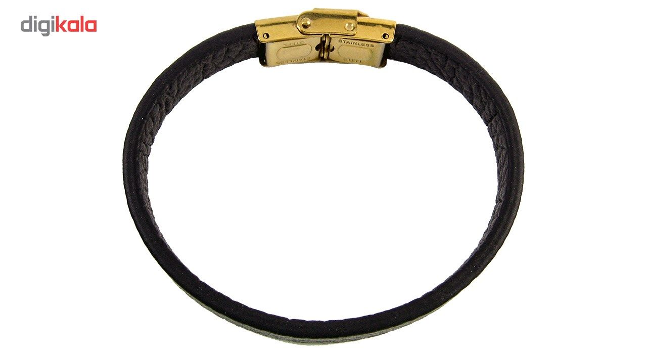 دستبند چرم طبیعی حامد گالری مدل bl4010 -  - 5