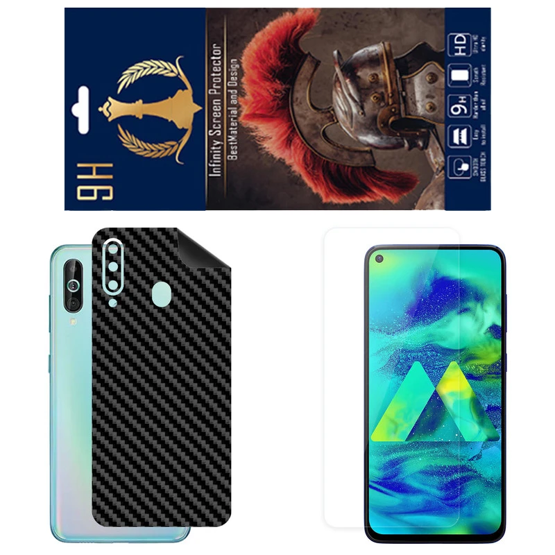 برچسب پوششی اینفینیتی مدل FC مناسب برای گوشی موبایل سامسونگ Galaxy M40 به همراه محافظ صفحه نمایش