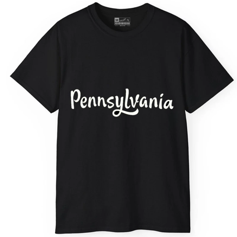 تی شرت آستین کوتاه مردانه پاد آفرین مدل کلمه انگلیسی کد247