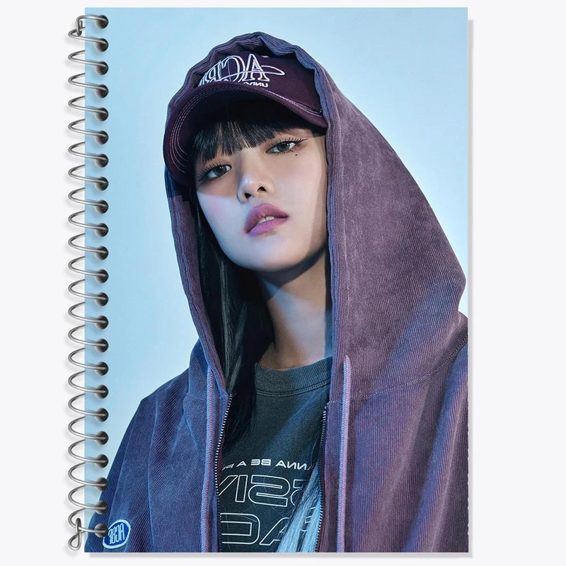 دفتر زبان 50 برگ خندالو مدل سه خط طرح مینی گروه جی آیدل GIdle کد 19536