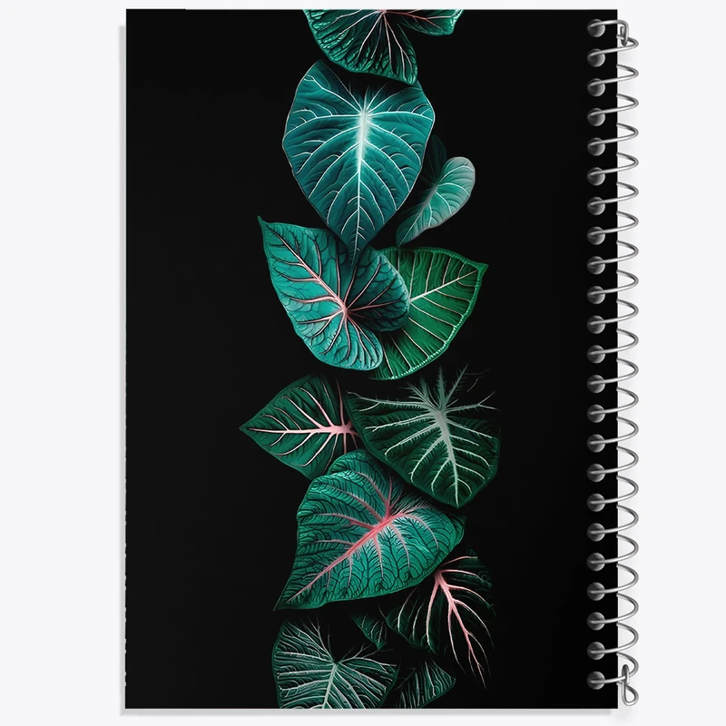 دفتر مشق 50 برگ خندالو طرح برگ و گیاه کد N5403