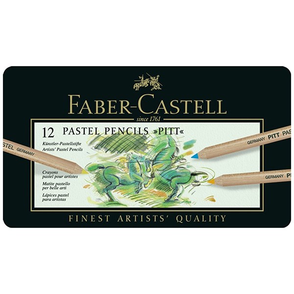 پاستل مدادی 12 رنگ فابر-کاستل مدل پیت پاستل کد 112112