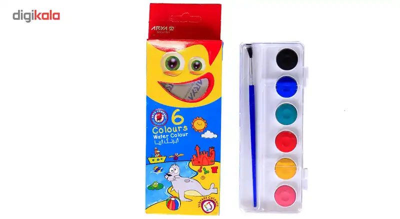 آبرنگ 6 رنگ مدل آریا