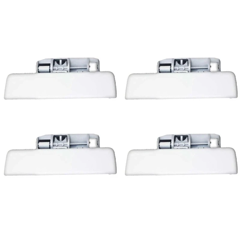 دستگیره درب باز کن بیرونی خودرو کالانیکس مدل DAS-PARSwh-10586 طرح سفید مناسب برای پژو پارس مجموعه 4 عددی