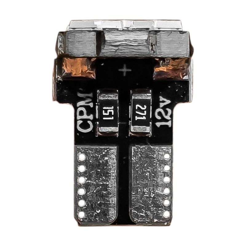 لامپ کوچک چراغ جلو و چراغ پلاک خودرو تک حالته فورس مدل ۵ تایی SMD کد RD پایه تک کنتاکت مناسب برای ساینا و کوییک بسته ۲ عددی