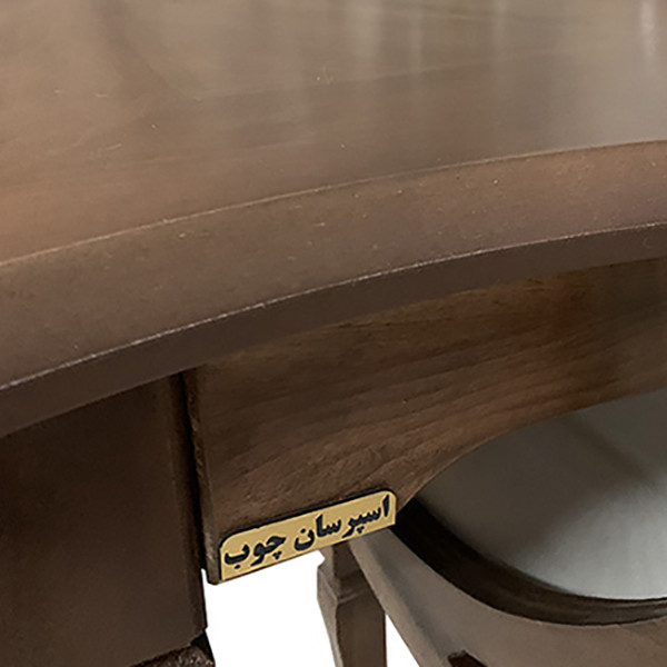 میز و صندلی ناهارخوری 6 نفره اسپرسان چوب مدل sm103