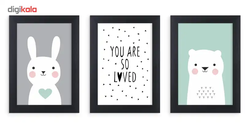 تابلو دکوراتیو سه تکه آرتی فریم کد F036B23