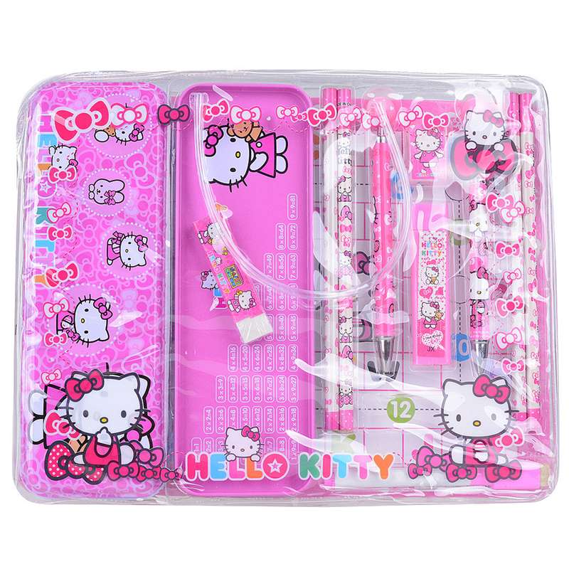 ست 12 تکه لوازم التحریر hello kitty مدل JX806