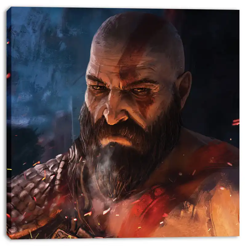 تابلو بوم وی وین آرت کد 164 طرح کریتوس God of War