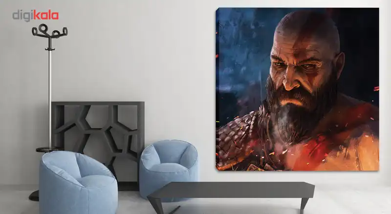 تابلو بوم وی وین آرت کد 164 طرح کریتوس God of War