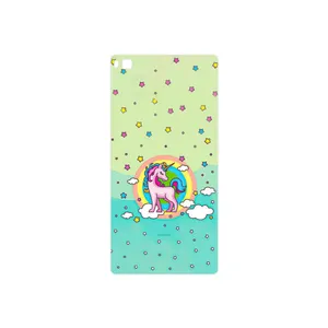 MAHOOT Rainbow unicorn adventure Cover Sticker for Huawei P8