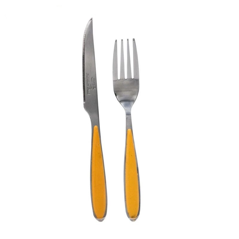 ست کارد و چنگال  12 پارچه سوپر لایف مدل رنگی میوه خوری