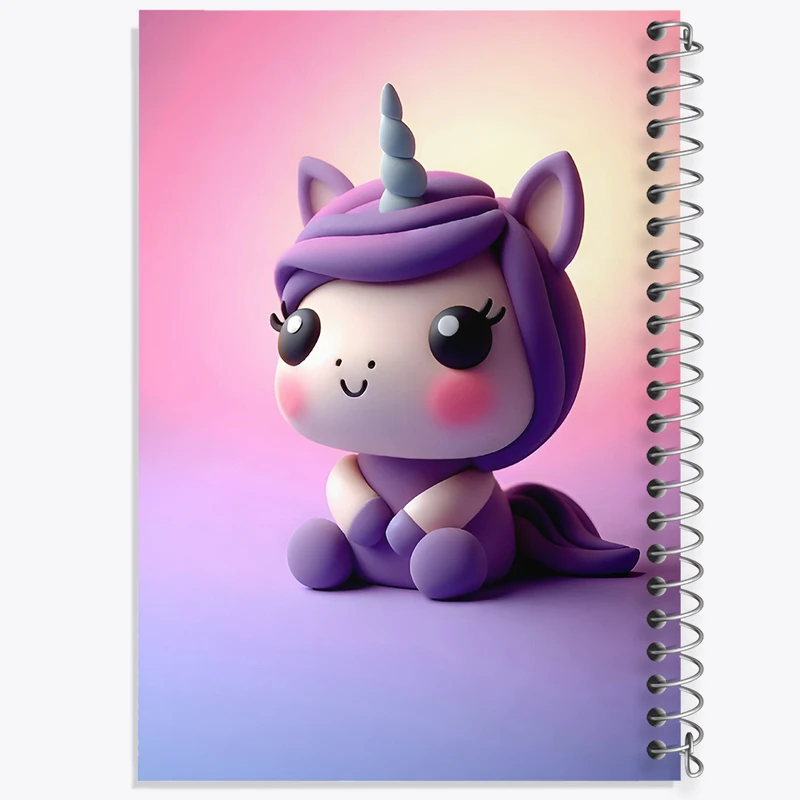 دفتر لیست خرید 50 برگ خندالو طرح اسب تک شاخ کیوت کد F7990