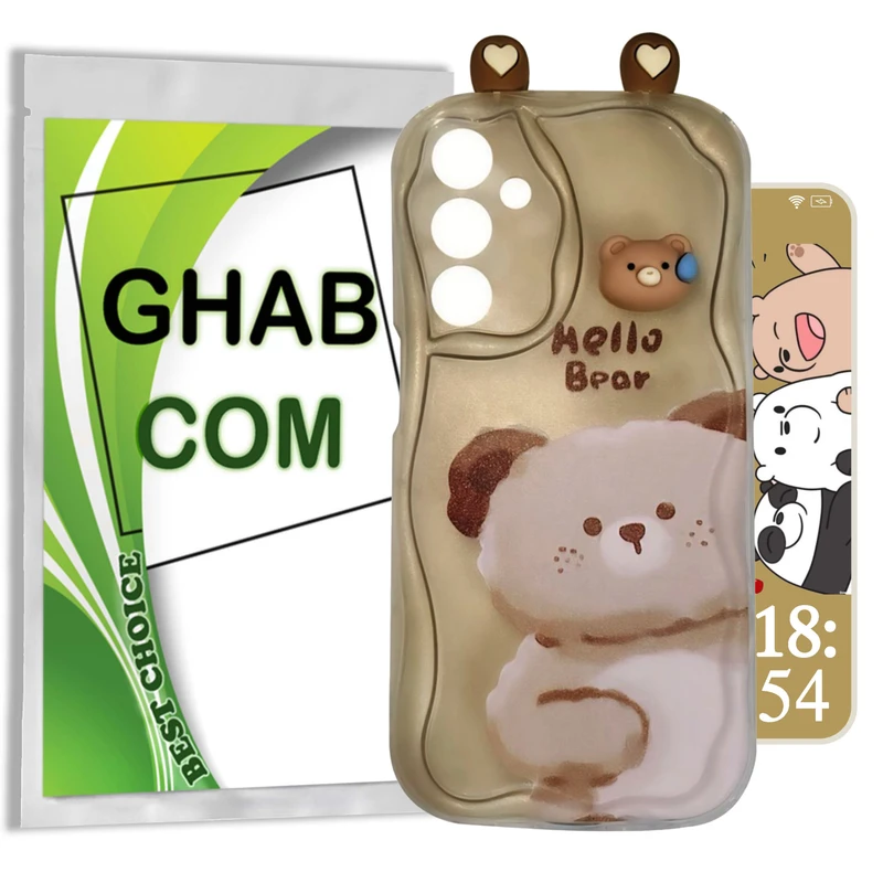 کاور قاب کام مدل BEARB مناسب برای گوشی موبایل سامسونگ Galaxy A14 5G / A14 4G