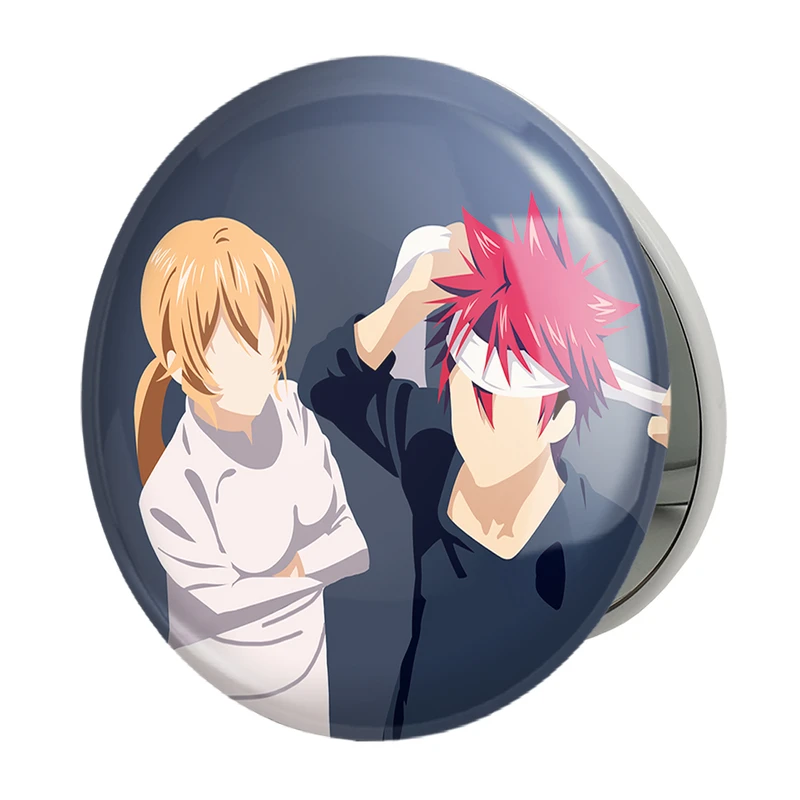 آینه جیبی خندالو طرح سوما و ارینا انیمه جنگ غذاها Food Wars مدل تاشو کد 17038 