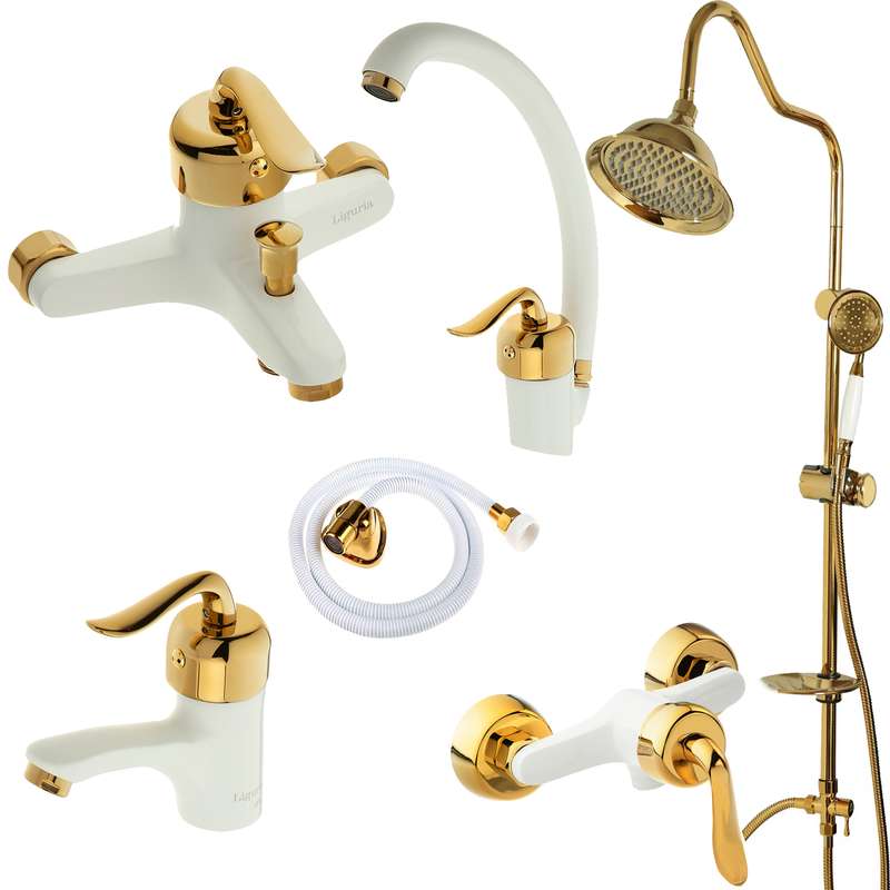 ست شیرآلات لیگوریا مدل 1315 مجموعه 6 عددی 