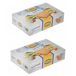 بیسکویت نسترن بدون شکر باطعم نارگیل گرجی - 330 گرم بسته 2 عددی