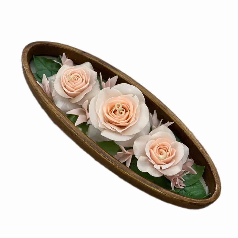 شمع دستساز مدل گل رز