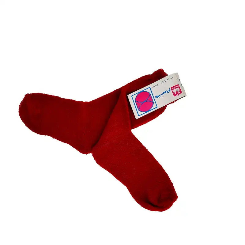 جوراب بچگانه مدل حوله ای کد 05049 بسته 2 عددی