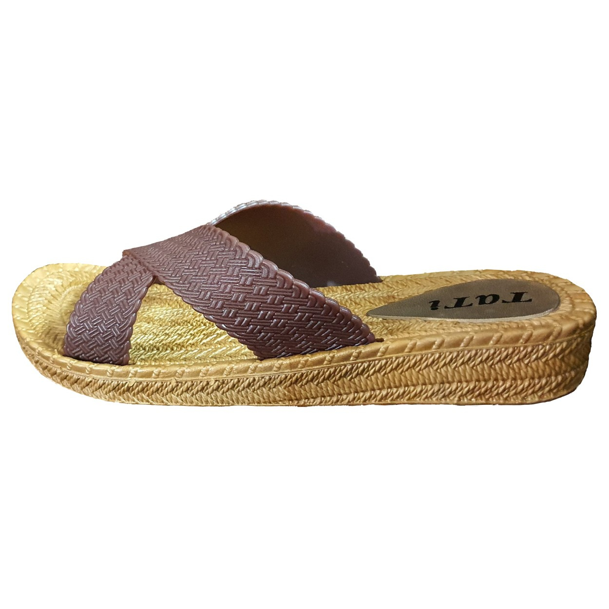 دمپایی زنانه  مدل تاتی حصیری کد B912