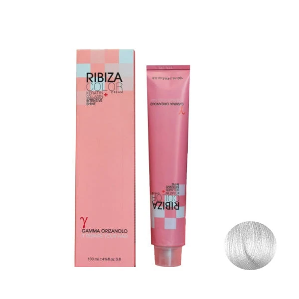 رنگ مو ریبیزا شماره F.19 حجم 100 میلی لیتر رنگ نقره ای فانتزی