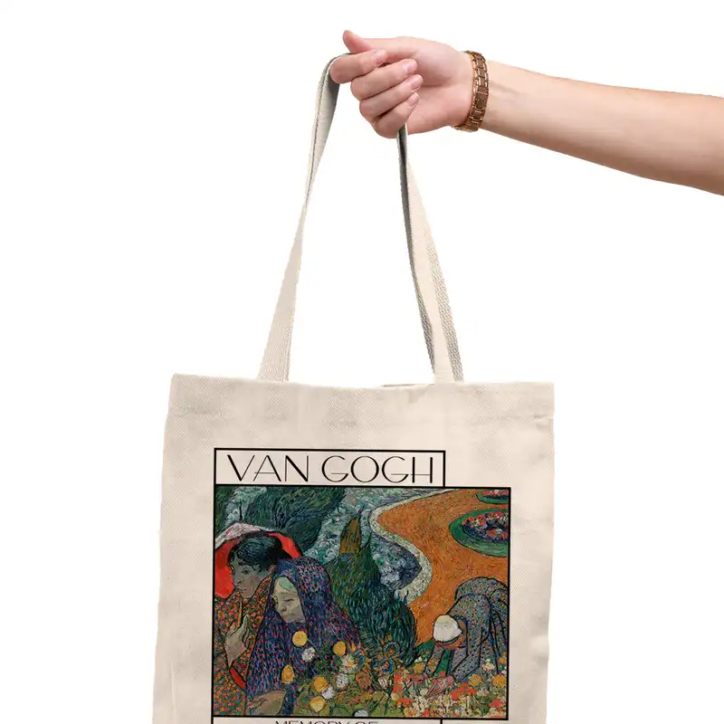 ساک خرید ترمه طراحان ایده مدل خاطرات باغ اتن از ونگوگ کد 0069 - S