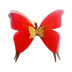 آویز گردنبند طلا 18 عیار زنانه مدل پروانه کد N03