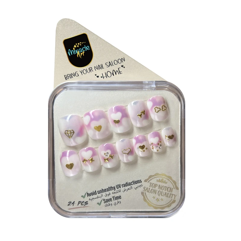 ناخن مصنوعی میراکل آرت کد SH24026 بسته 24 عددی