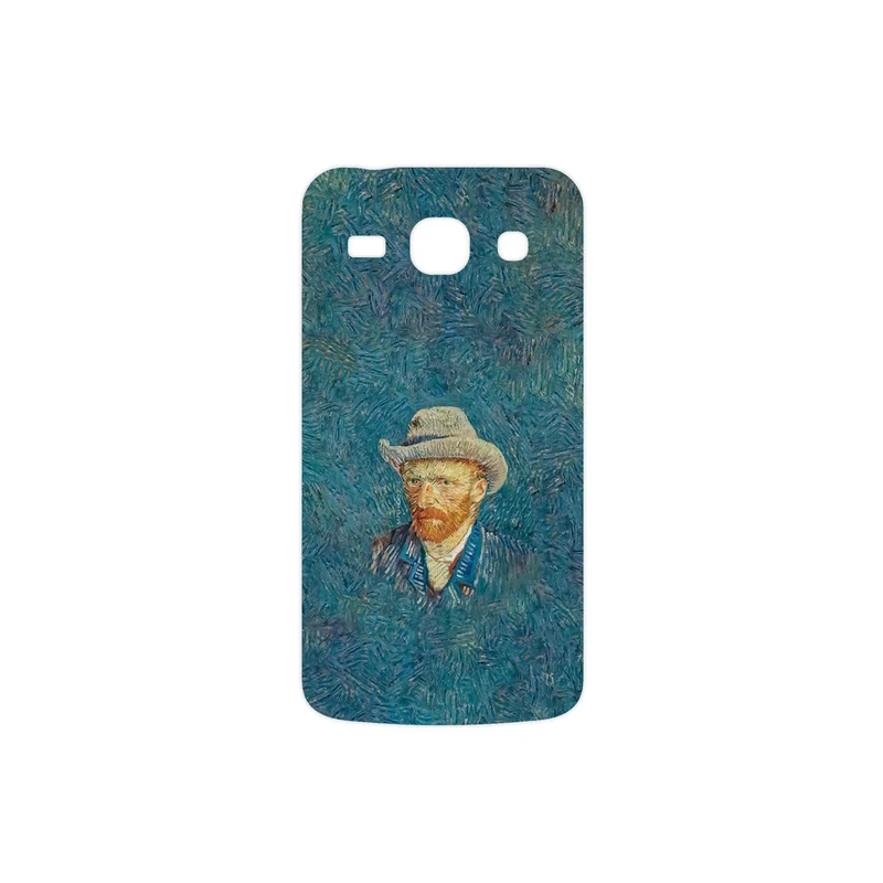 برچسب پوششی ماهوت مدل Self portrait with a gray felt hat مناسب برای گوشی موبایل سامسونگ Galaxy STAR PLUS 2