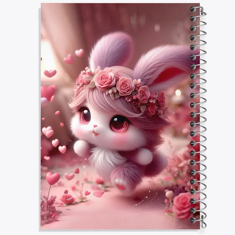 دفتر شطرنجی 50 برگ خندالو طرح خرگوش کیوت کد F5475