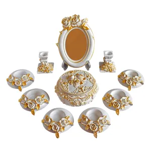 مجموعه ظروف هفت سین 10 پارچه مدل زرنگار