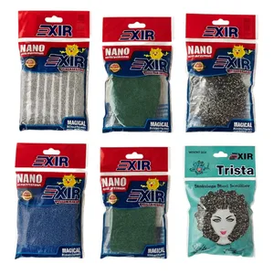 اسکاچ و سیم ظرفشویی نانو اکسیر کد 016 مجموعه 6 عددی