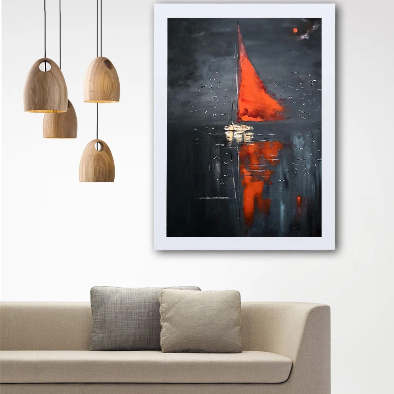 تابلو شاسی گالری استاربوی طرح کشتی مدل هنری L1